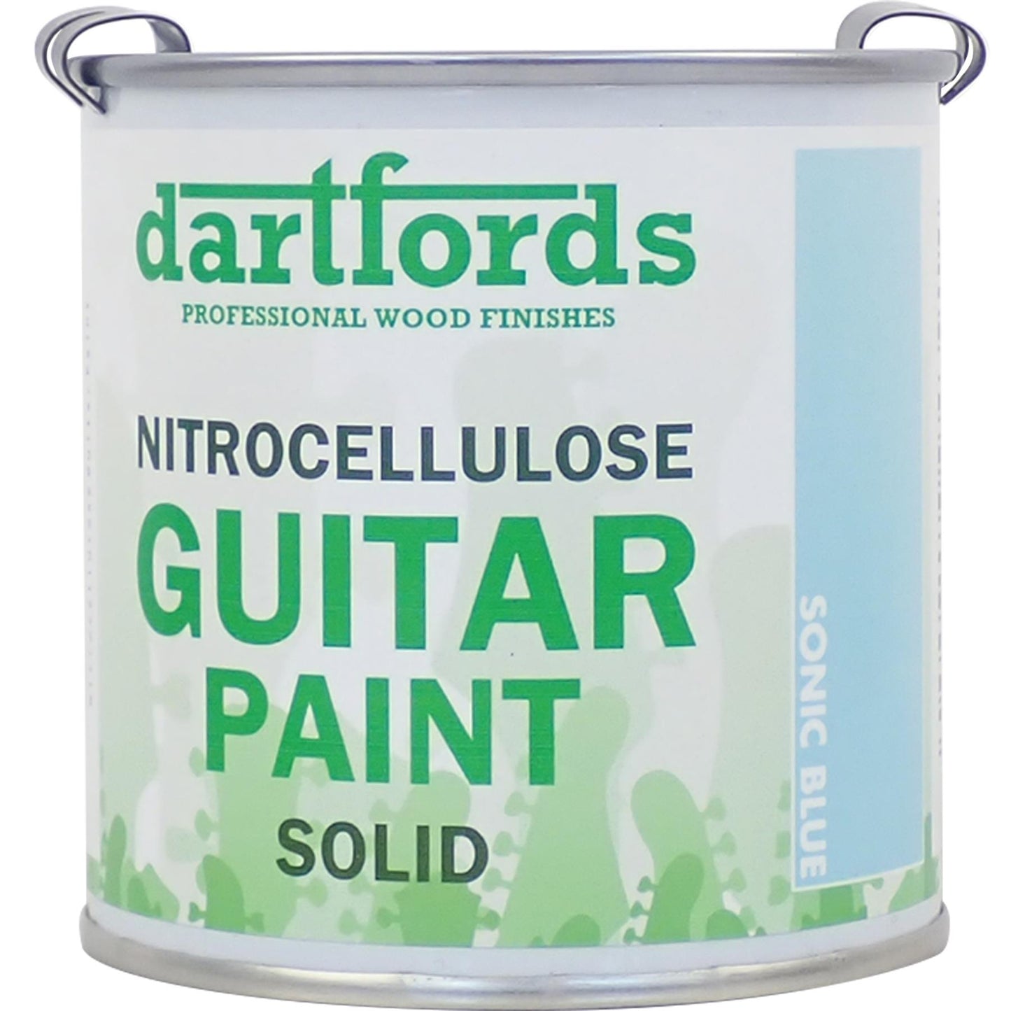 dartfords Sonic Blue Nitrocellulose Guitar Paint - 230ml Tin