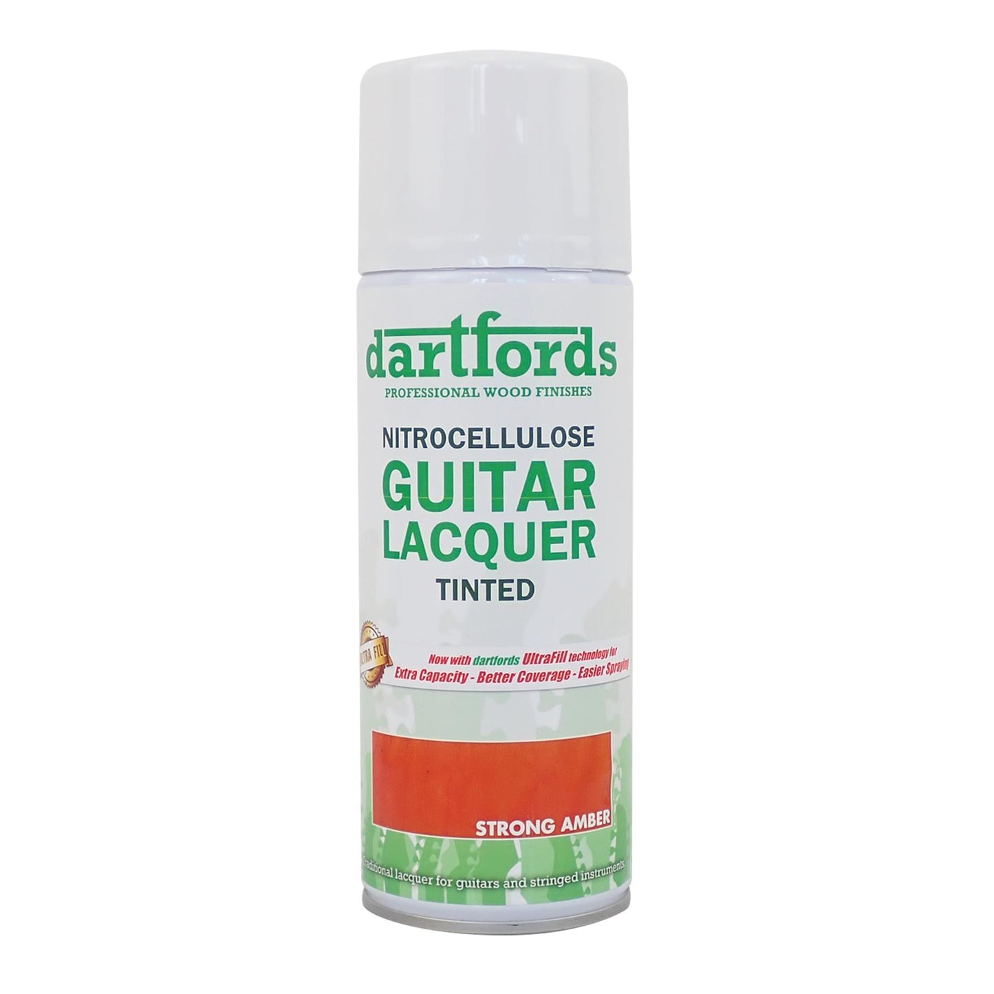 dartfords Strong Amber Nitrocellulose Guitar Lacquer - 400ml Aerosol