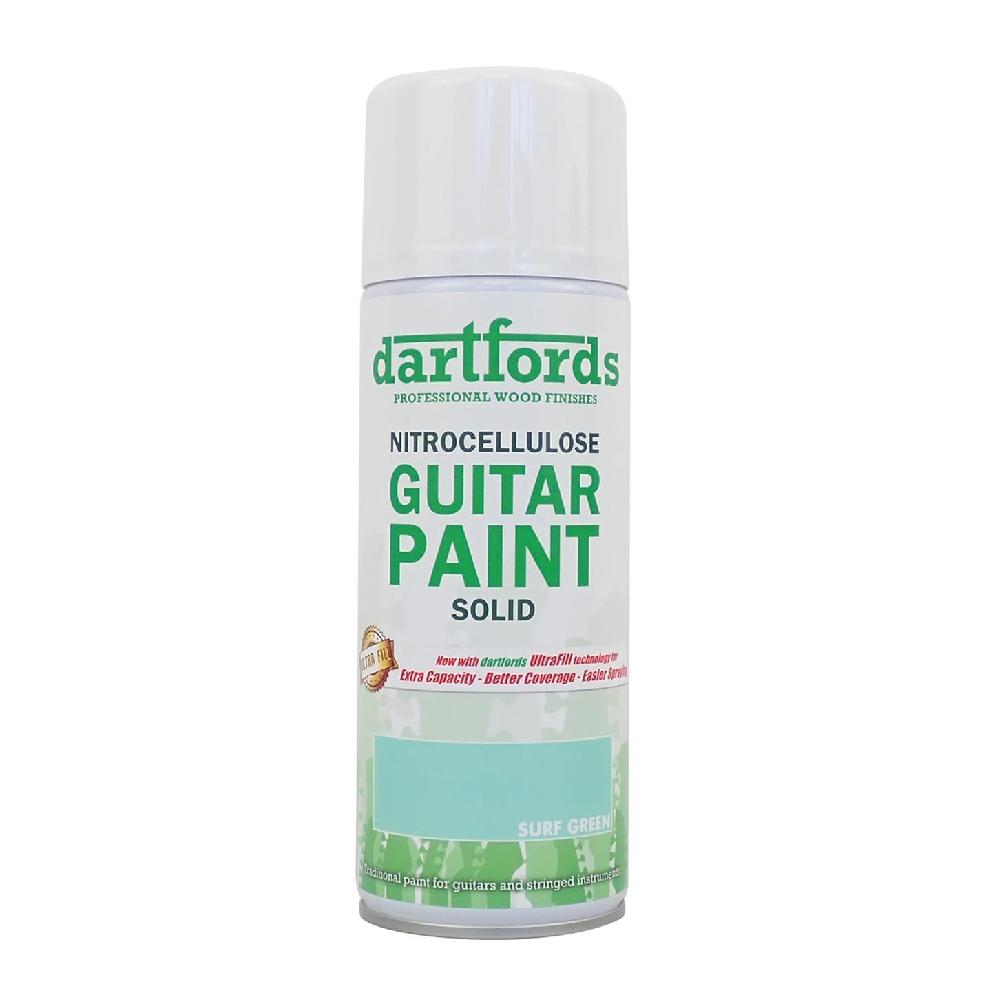 dartfords Surf Green Nitrocellulose Guitar Paint - 400ml Aerosol