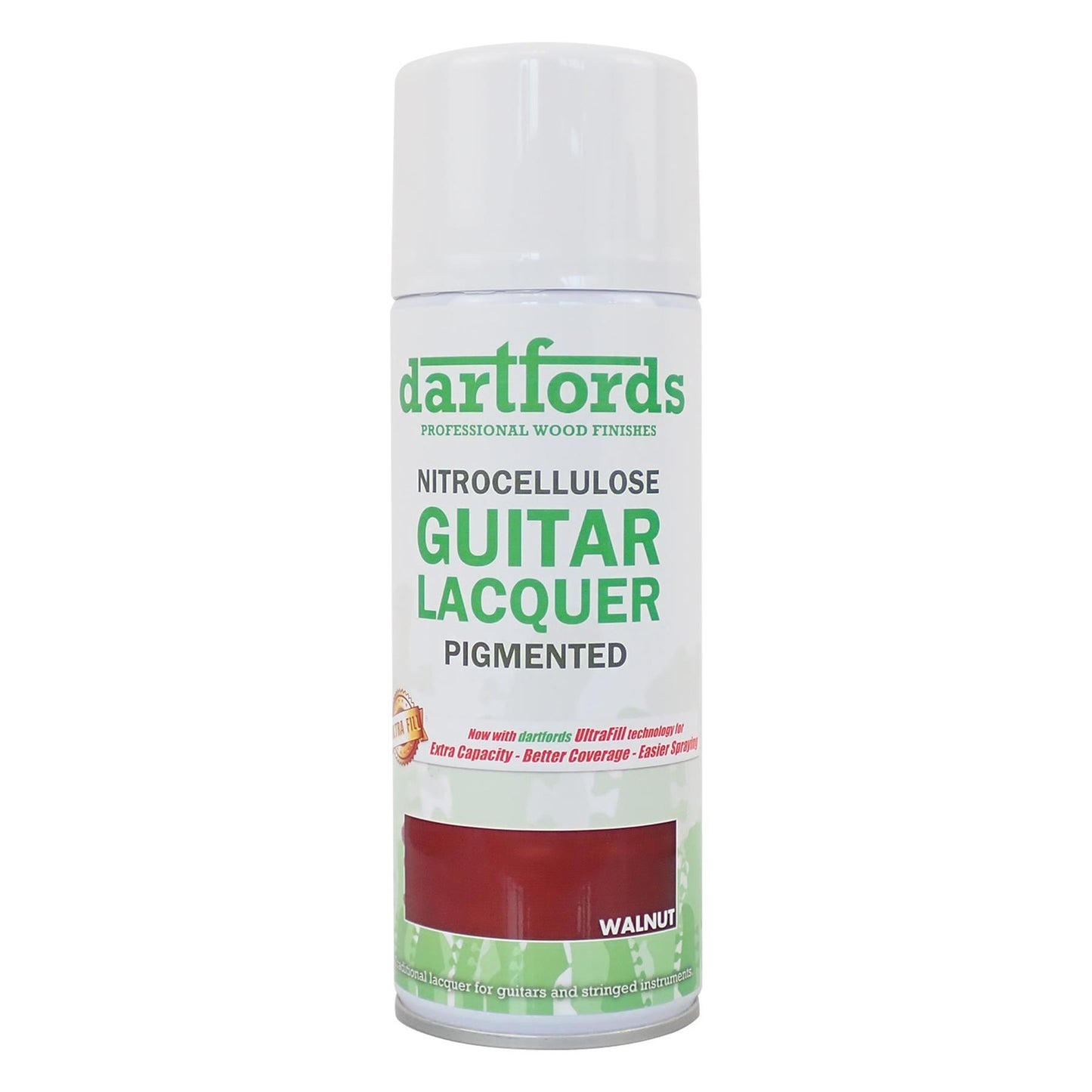 dartfords Solid Walnut Pigmented Nitrocellulose Guitar Lacquer - 400ml Aerosol