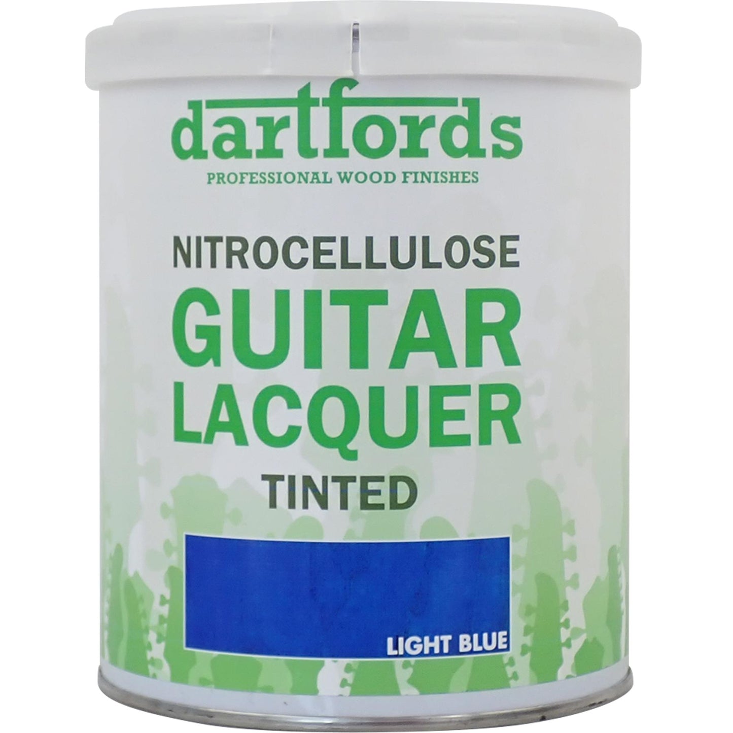 dartfords Light Blue Nitrocellulose Guitar Lacquer - 1 litre Tin