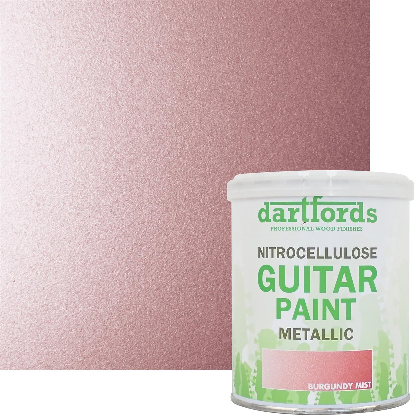 dartfords Burgundy Mist Metallic Nitrocellulose Guitar Paint - 1 litre Tin