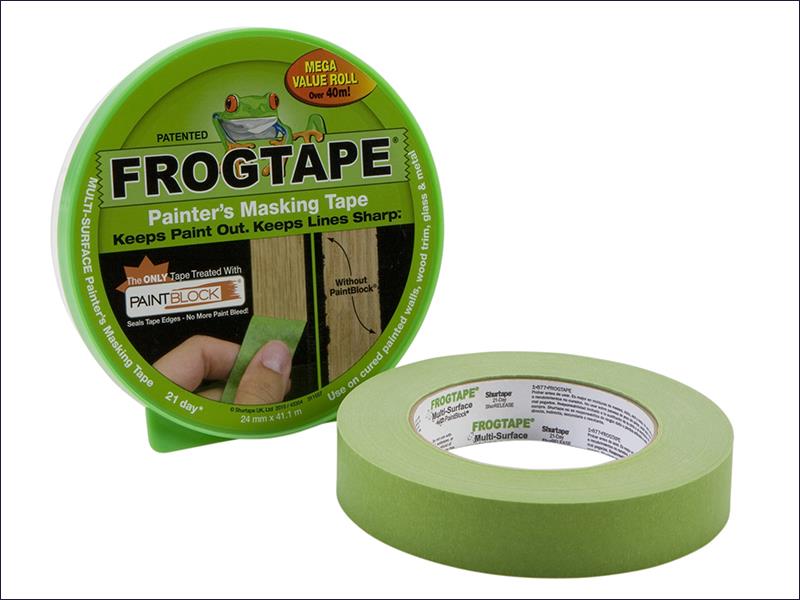 FrogTape Green Multi-Surface Masking Tape - 41.1m x 24mm (134.8'x0.94