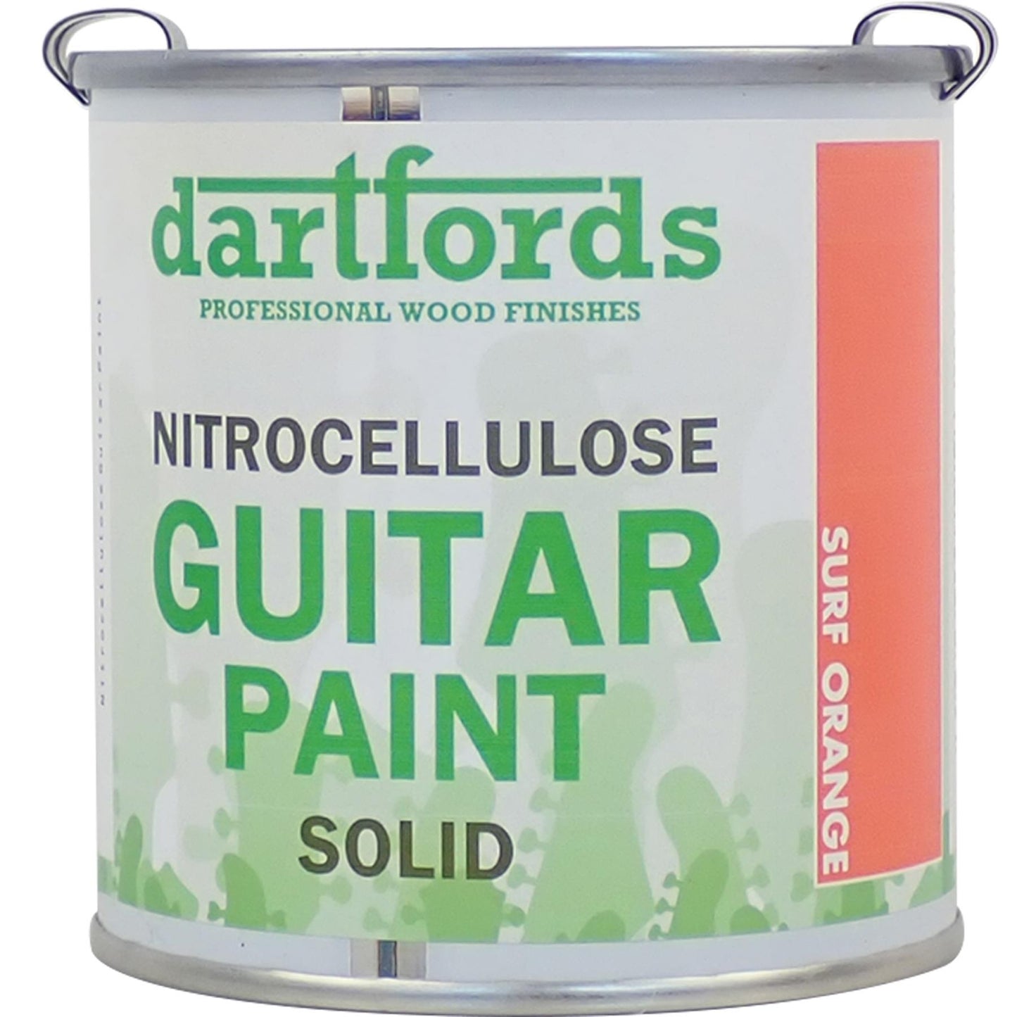 dartfords Surf Orange Nitrocellulose Guitar Paint - 230ml Tin
