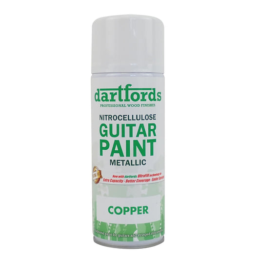 dartfords Copper Metallic Nitrocellulose Guitar Paint - 400ml Aerosol