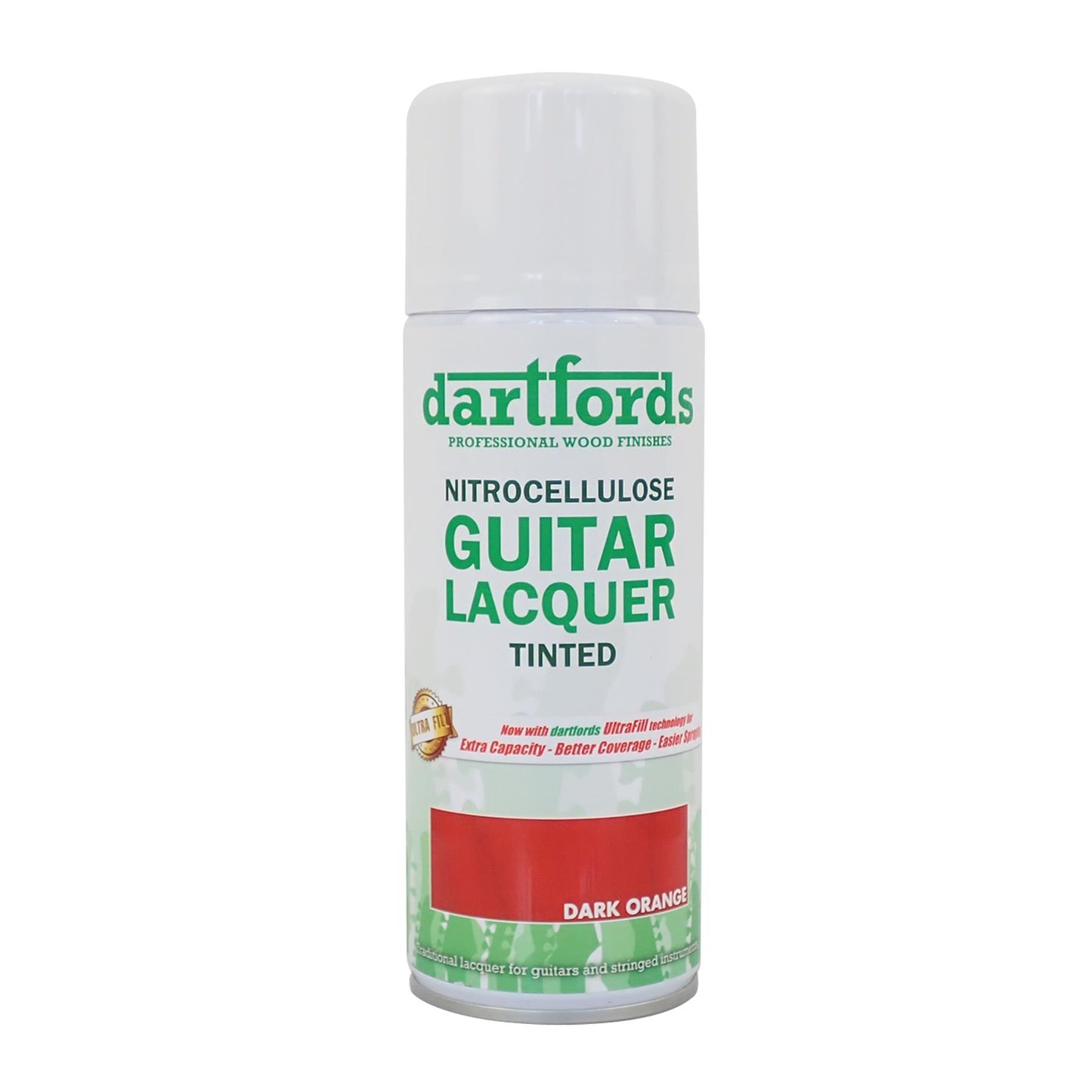 dartfords Dark Orange Nitrocellulose Guitar Lacquer - 400ml Aerosol