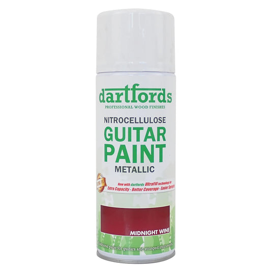 dartfords Midnight Wine Metallic Nitrocellulose Guitar Paint - 400ml Aerosol