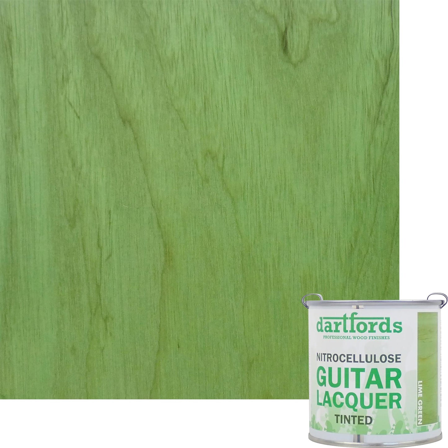 dartfords Lime Green Nitrocellulose Guitar Lacquer - 230ml Tin
