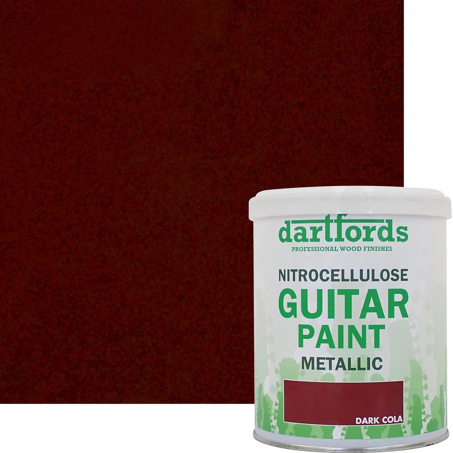 dartfords Dark Cola Metallic Nitrocellulose Guitar Paint - 1 litre Tin