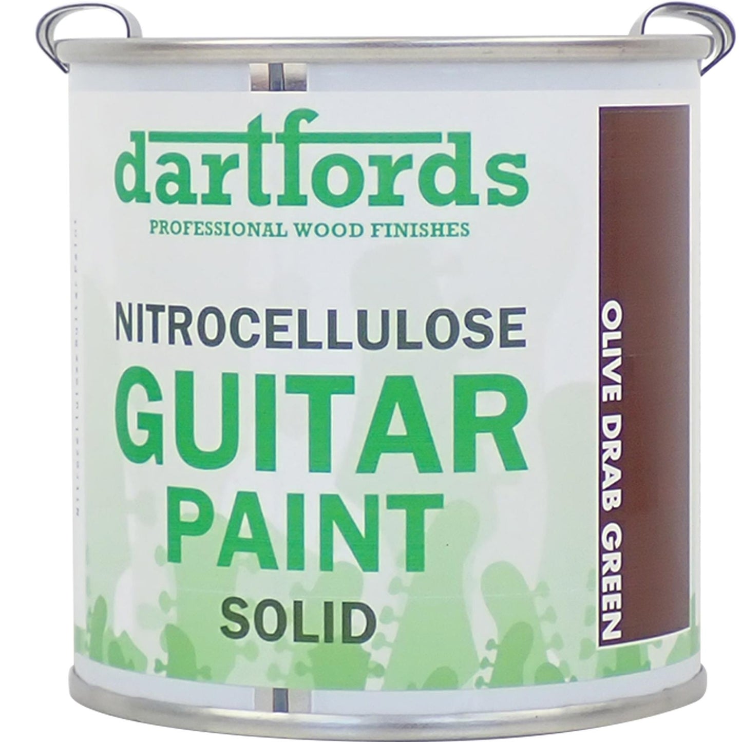 dartfords Olive Drab Green Nitrocellulose Guitar Paint - 230ml Tin