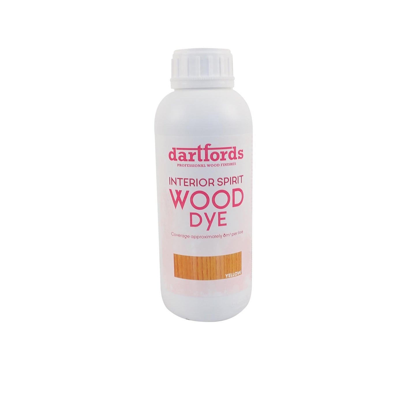 dartfords Standard Yellow Interior Spirit Based Wood Dye - 1 litre Tin