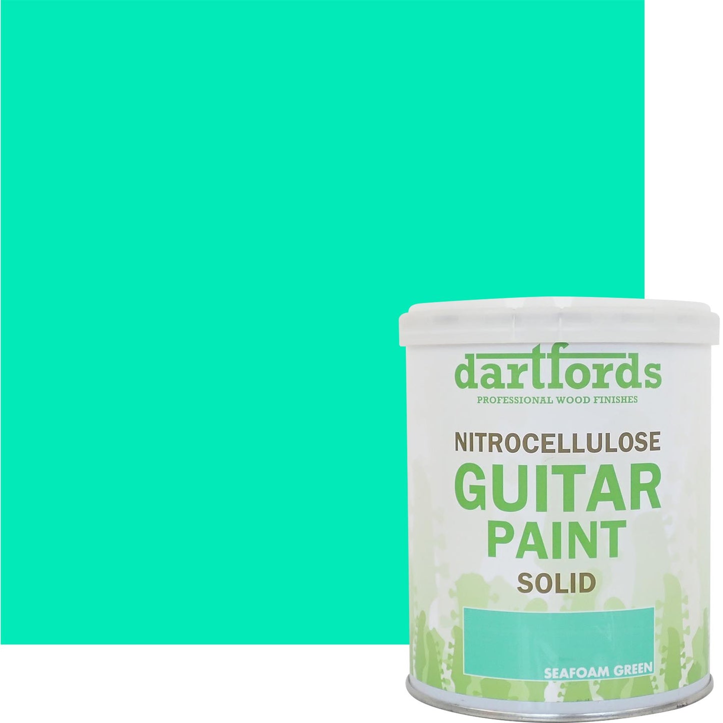 dartfords Seafoam Green Nitrocellulose Guitar Paint - 1 litre Tin
