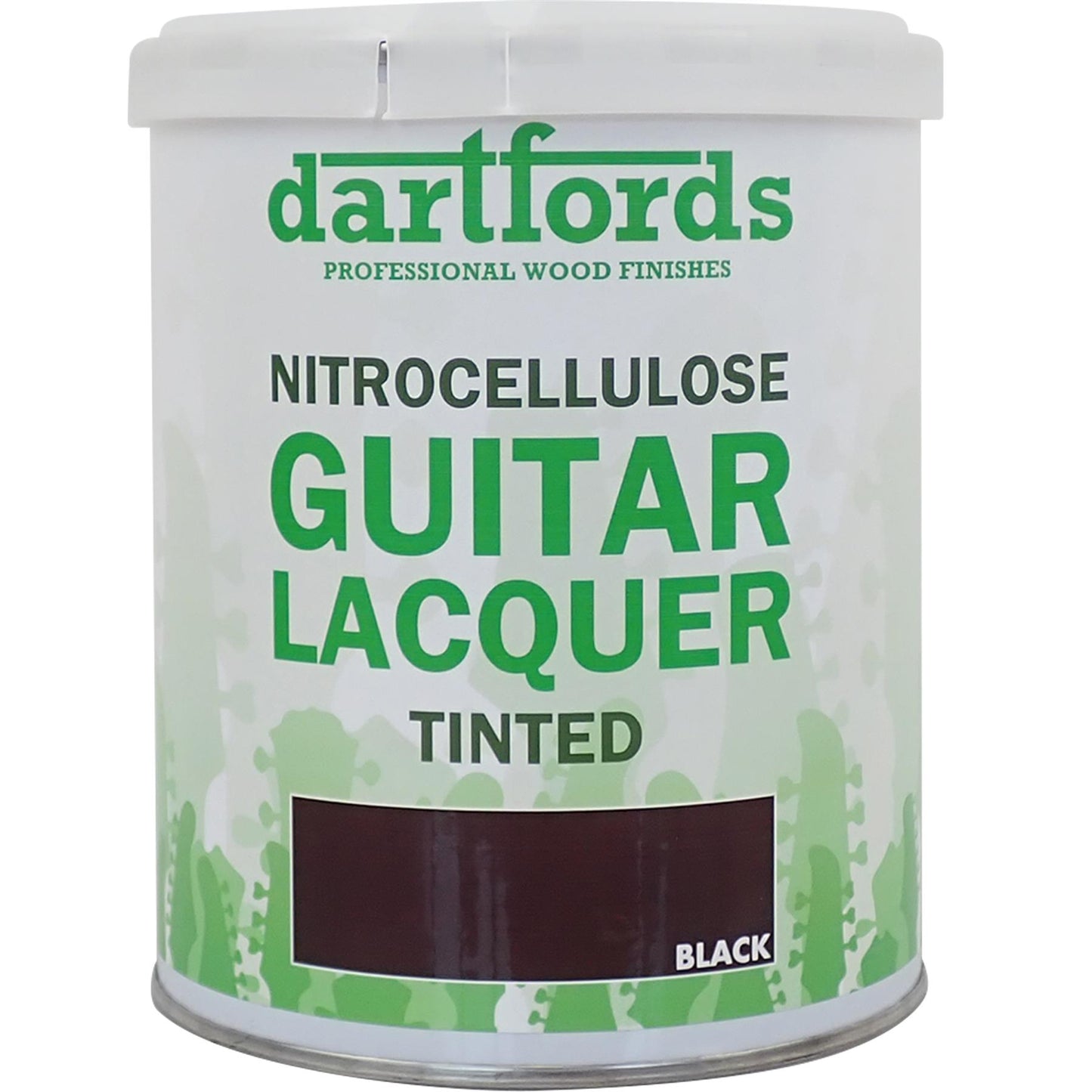 dartfords Tint Black Nitrocellulose Guitar Lacquer - 1 litre Tin