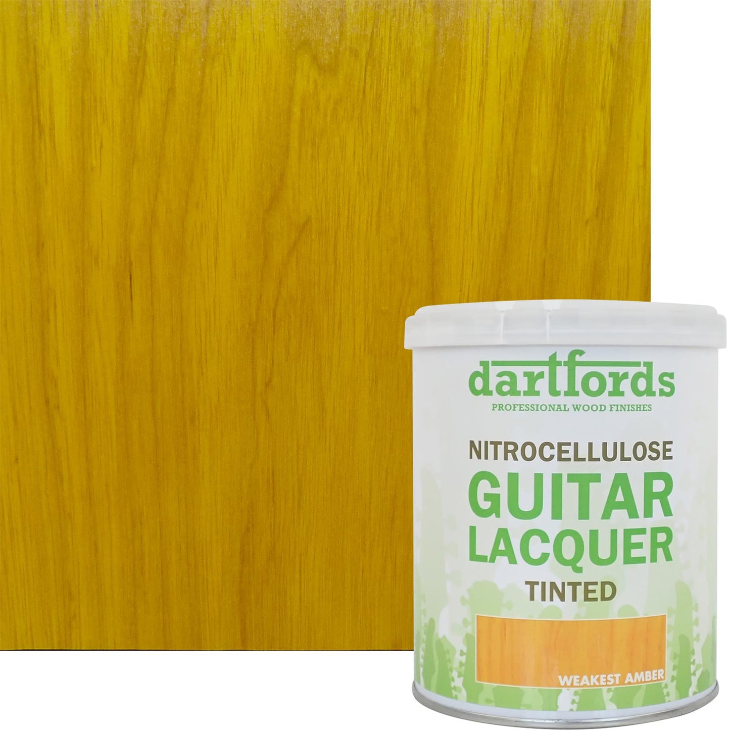 dartfords Weakest Amber Nitrocellulose Guitar Lacquer - 1 litre Tin