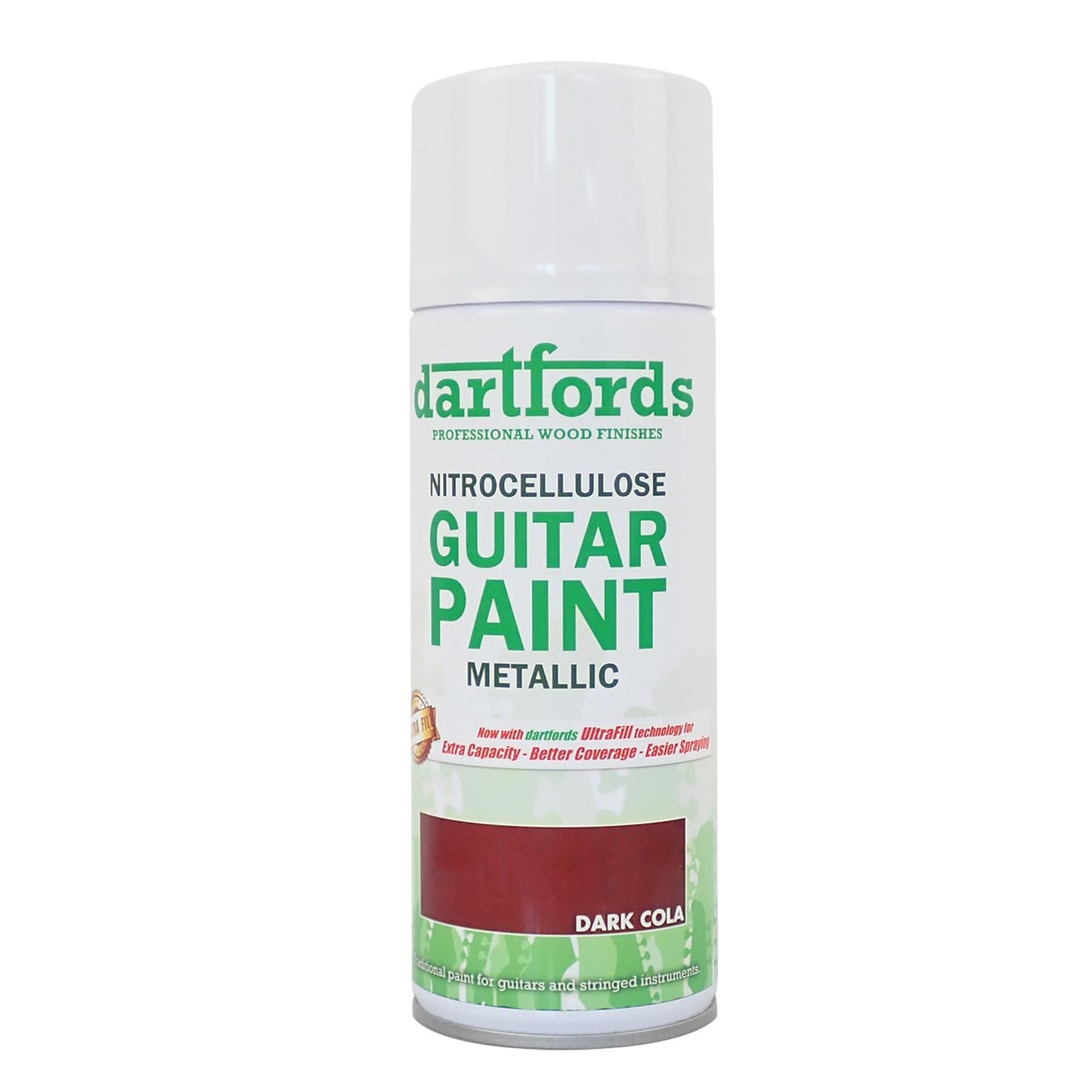 dartfords Dark Cola Metallic Nitrocellulose Guitar Paint - 400ml Aerosol