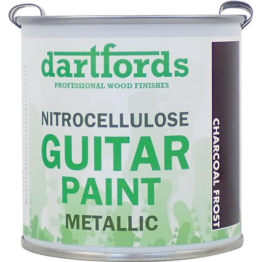 dartfords Charcoal Frost Metallic Nitrocellulose Guitar Paint - 230ml Tin