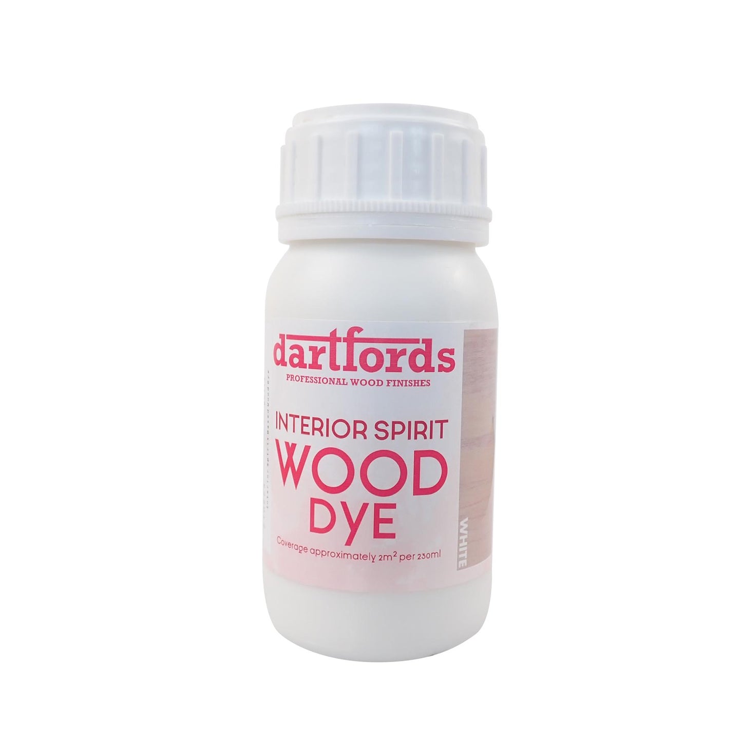 dartfords White Interior Spirit Based Wood Dye - 230ml Tin