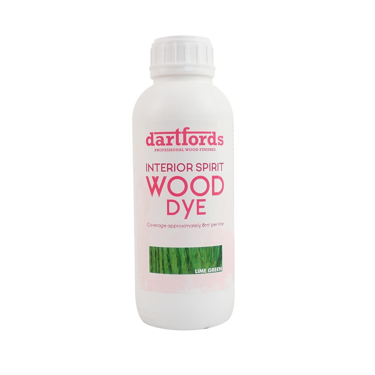 dartfords Lime Green Interior Spirit Based Wood Dye - 1 litre Tin