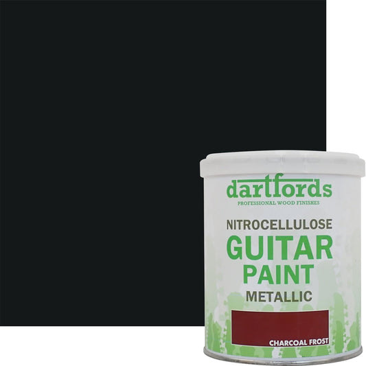 dartfords Charcoal Frost Metallic Nitrocellulose Guitar Paint - 1 litre Tin