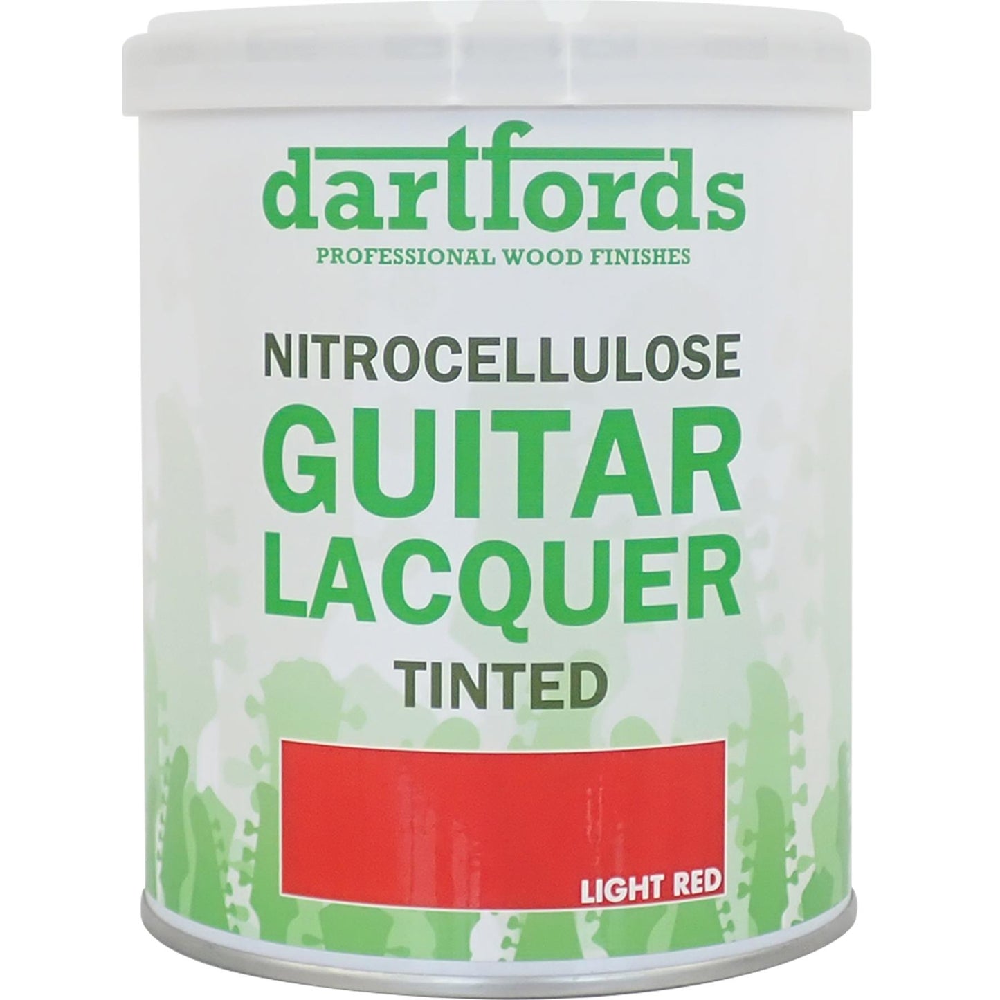 dartfords Light Red Nitrocellulose Guitar Lacquer - 1 litre Tin