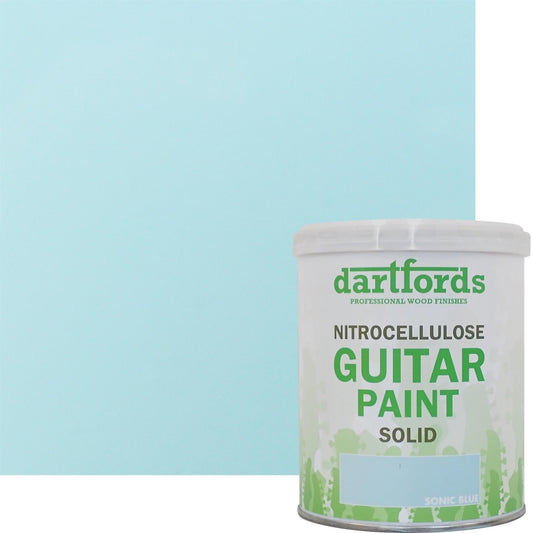 dartfords Sonic Blue Nitrocellulose Guitar Paint - 1 litre Tin