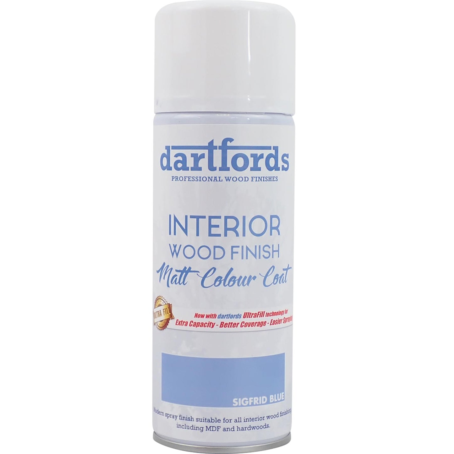 dartfords Sigfrid Blue Matt Interior Wood Finish 400ml Aerosol