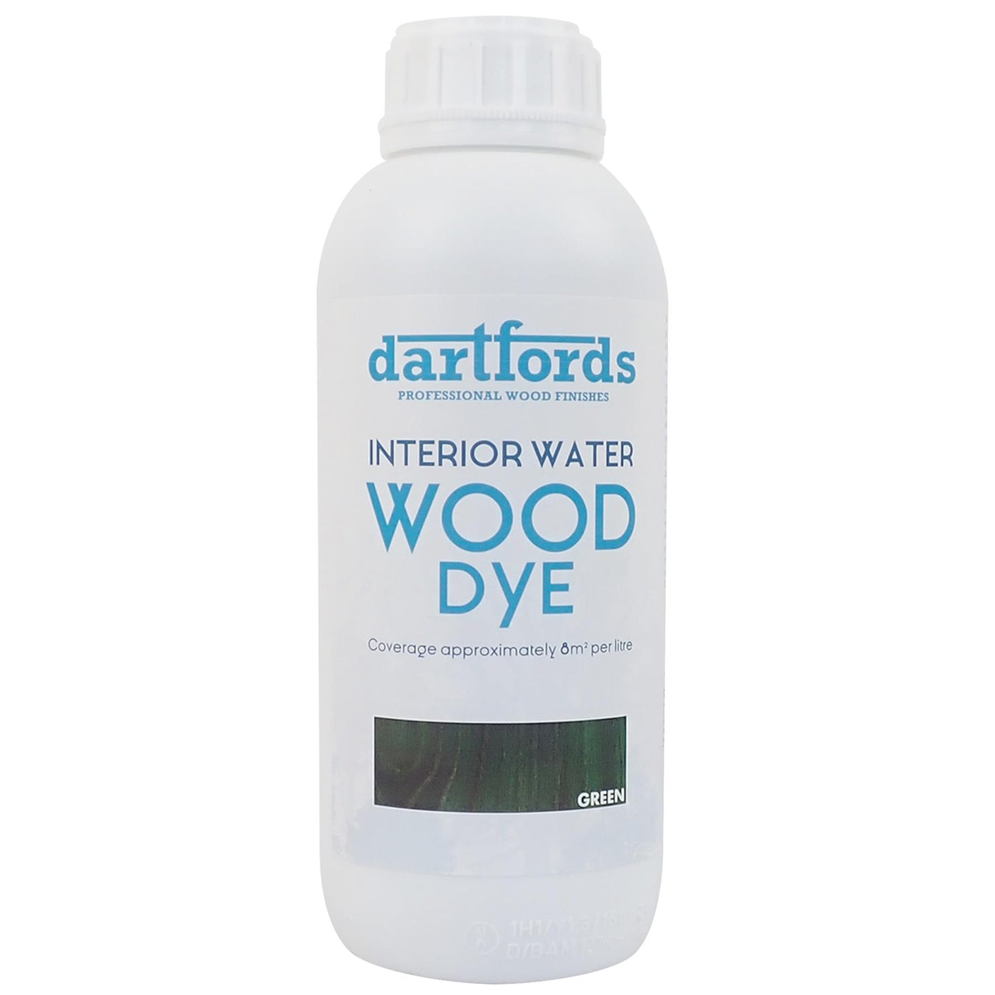 dartfords Green Interior Water Based Wood Dye - 1 litre Tin