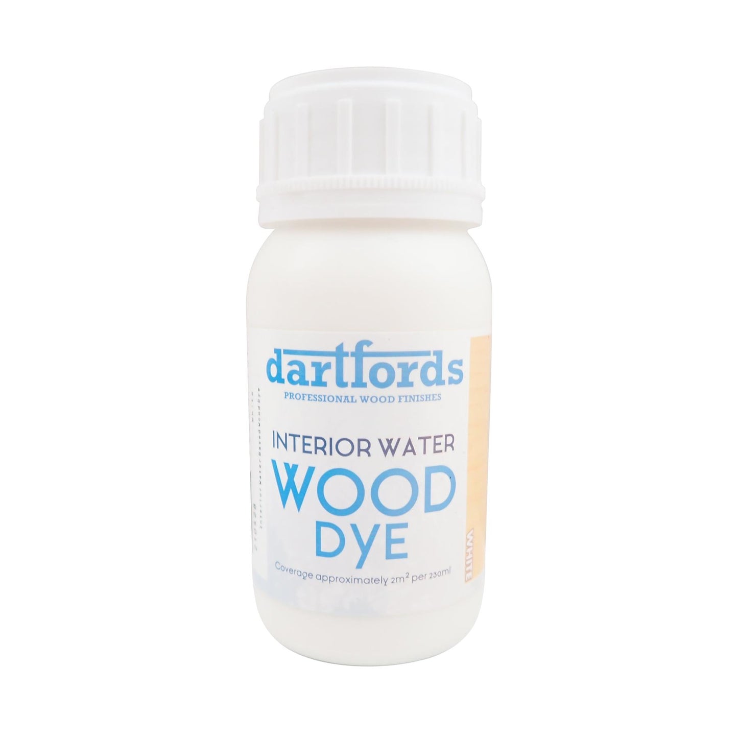 dartfords White Interior Water Based Wood Dye - 230ml Tin