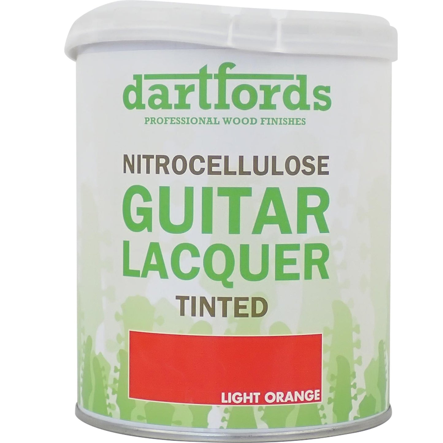 dartfords Light Orange Nitrocellulose Guitar Lacquer - 1 litre Tin