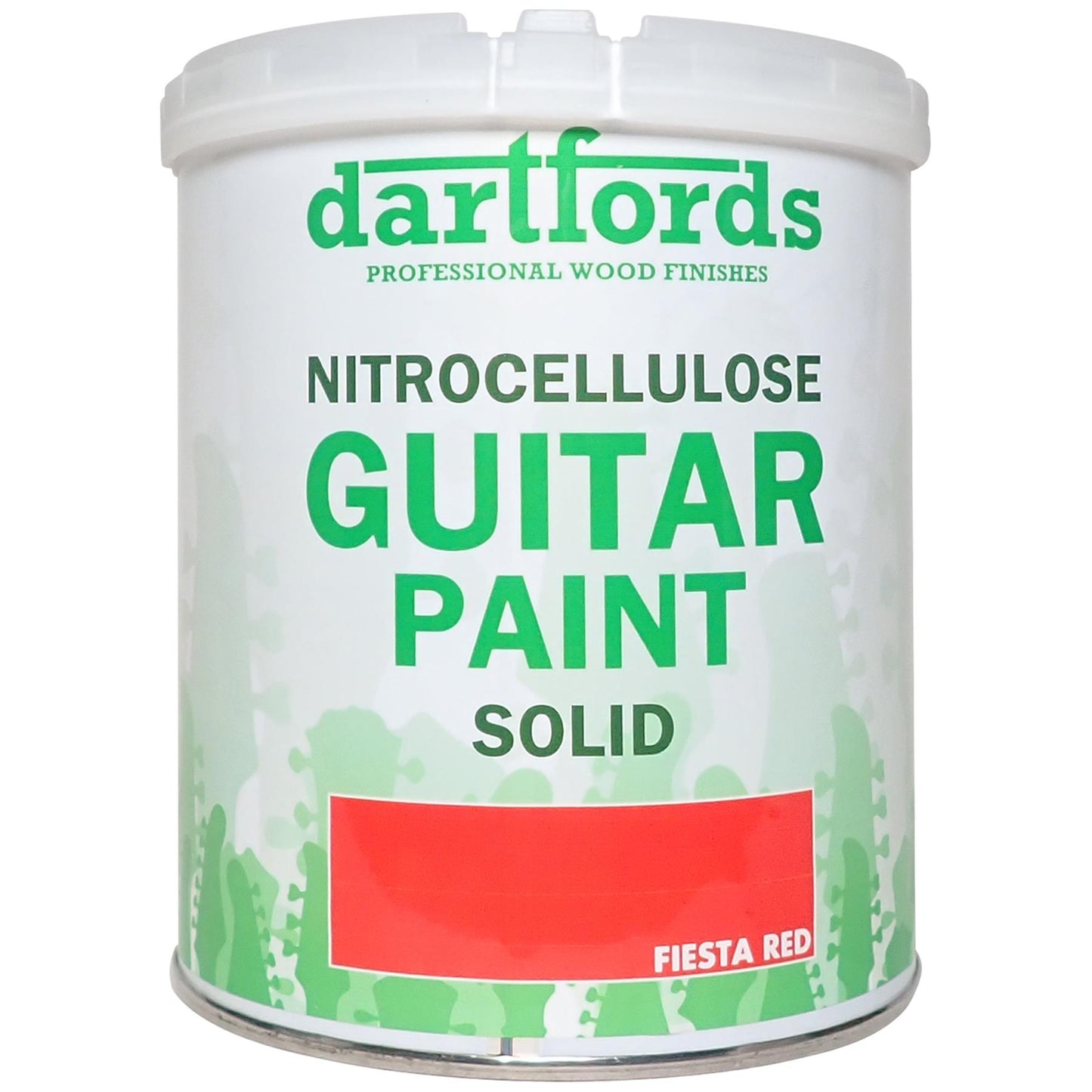 dartfords Fiesta Red Nitrocellulose Guitar Paint - 1 litre Tin