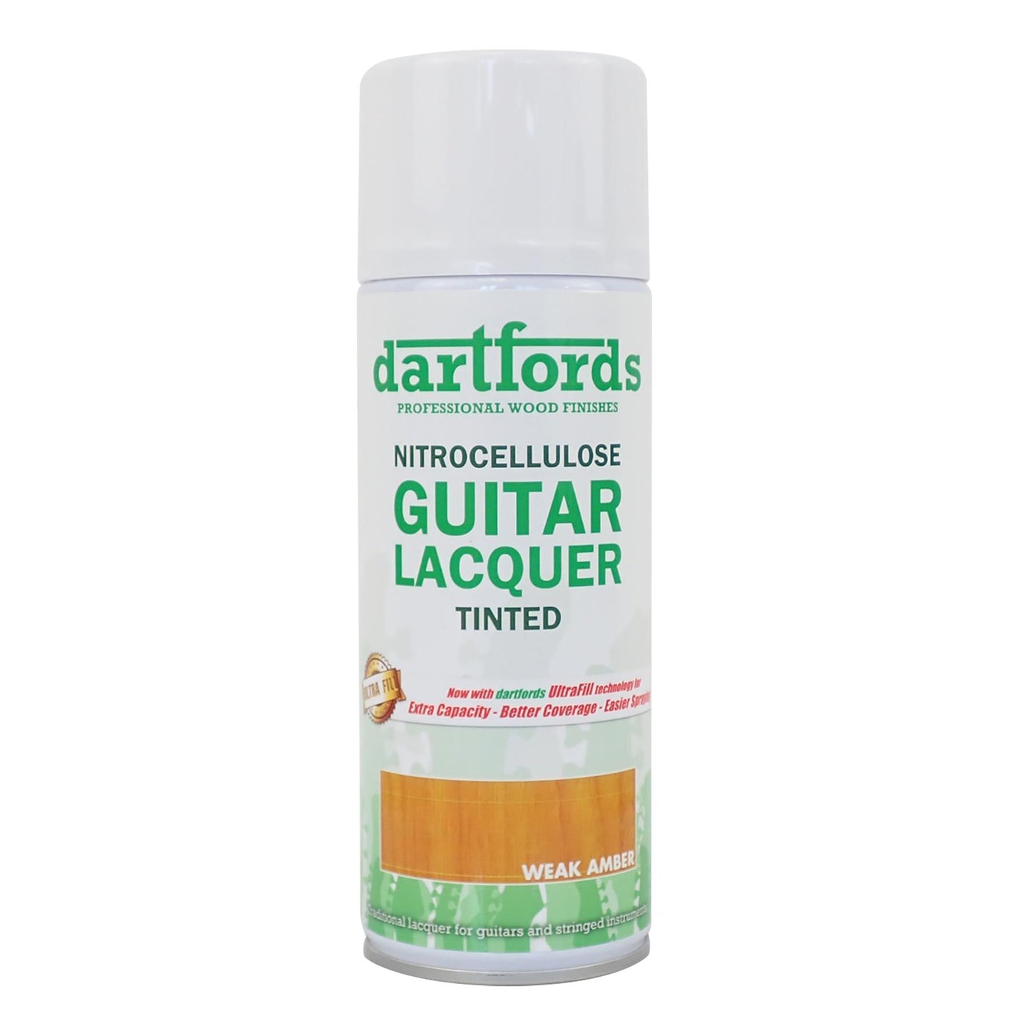 dartfords Weak Amber Nitrocellulose Guitar Lacquer - 400ml Aerosol