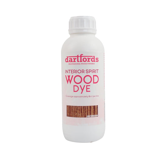 dartfords Dark Brown Interior Spirit Based Wood Dye - 1 litre Tin