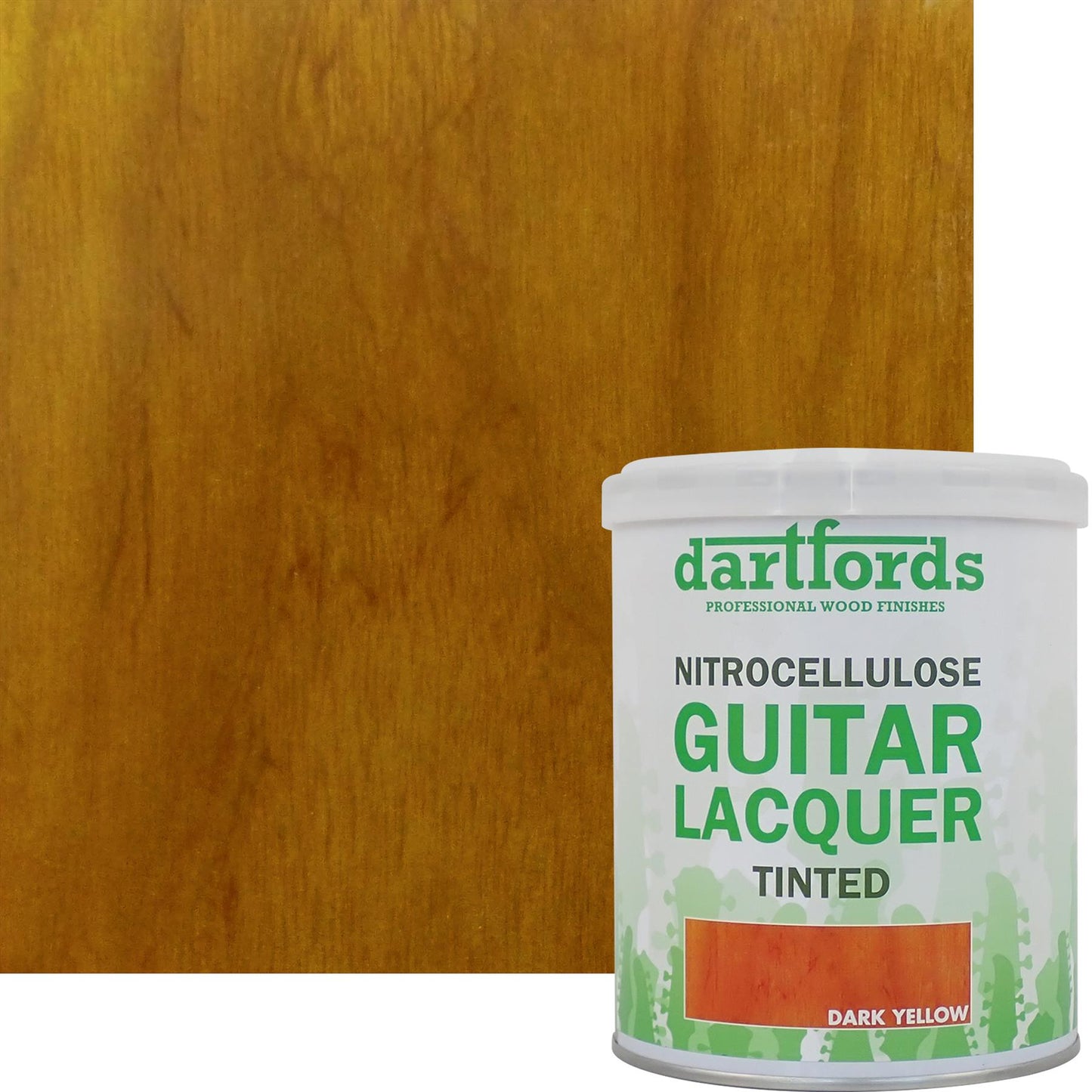 dartfords Dark Yellow Nitrocellulose Guitar Lacquer - 1 litre Tin