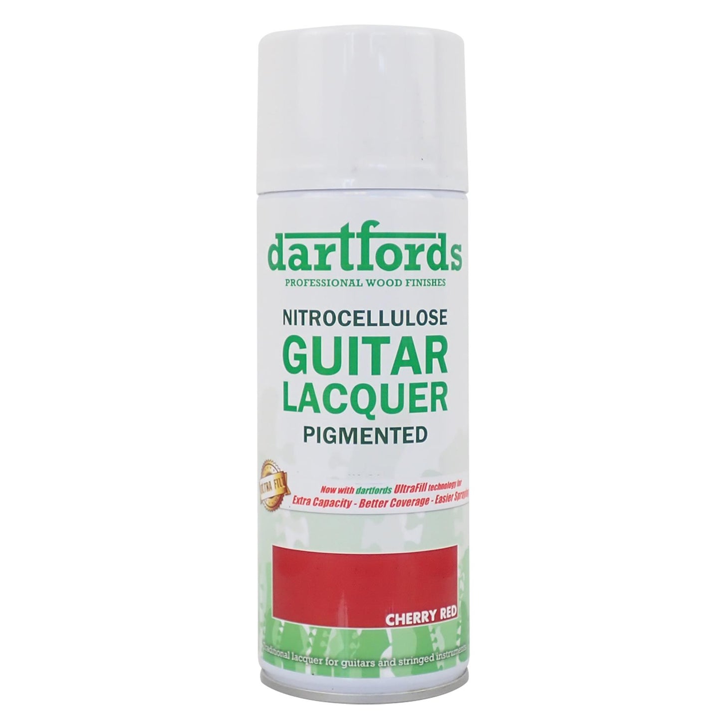 dartfords Cherry Red Pigmented Nitrocellulose Guitar Lacquer - 400ml Aerosol