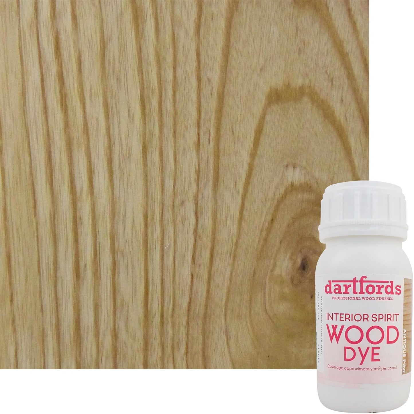 dartfords Antique Pine Interior Spirit Based Wood Dye - 230ml Tin