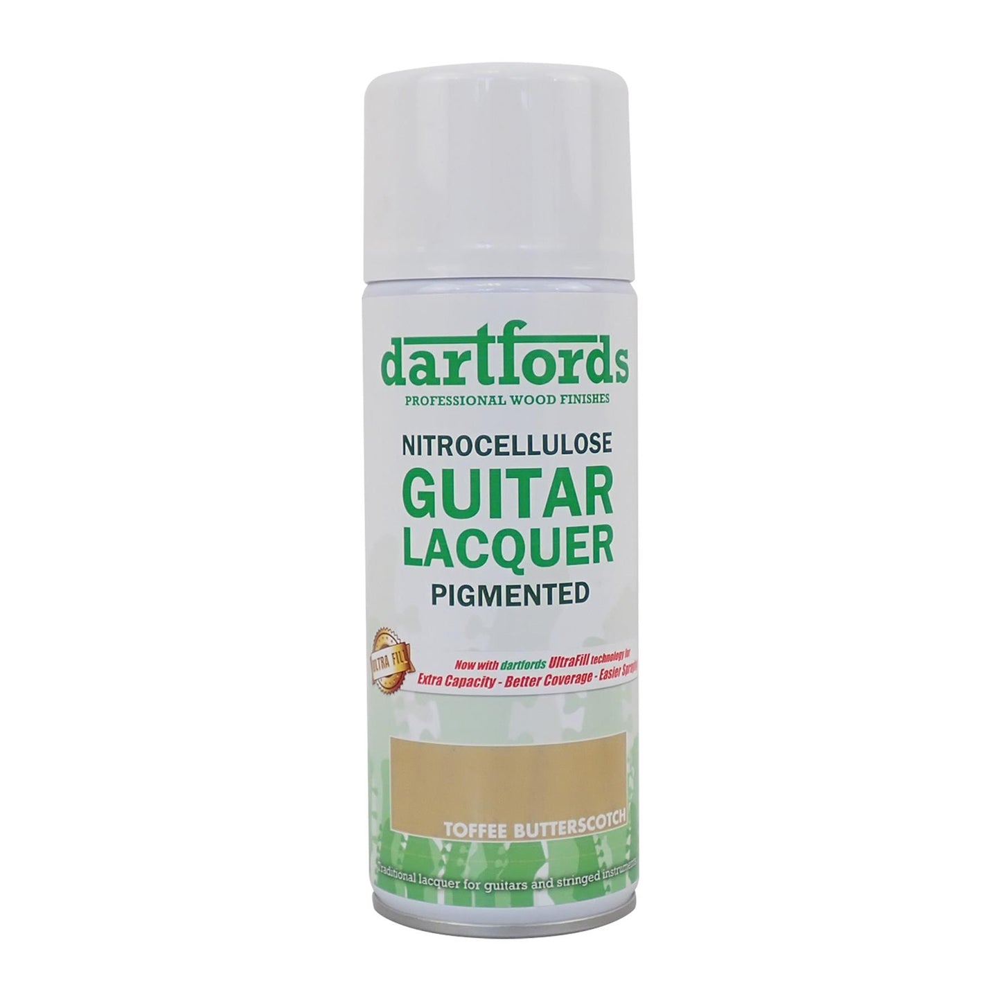 dartfords Toffee Butterscotch Pigmented Nitrocellulose Guitar Lacquer - 400ml Aerosol