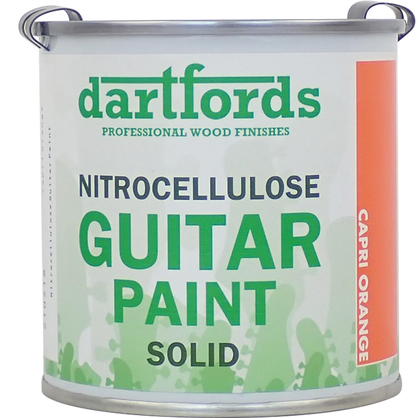 dartfords Capri Orange Nitrocellulose Guitar Paint - 230ml Tin