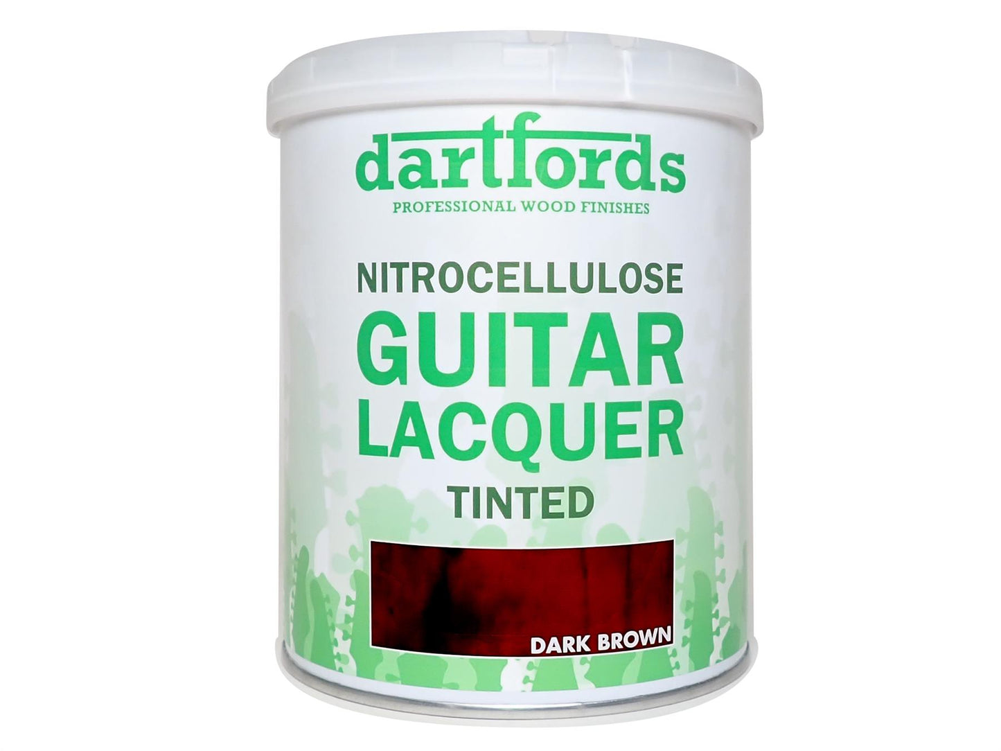 dartfords Dark Brown Nitrocellulose Guitar Lacquer - 1 litre Tin