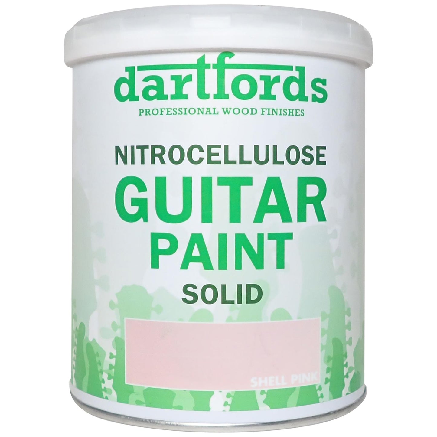 dartfords Shell Pink Nitrocellulose Guitar Paint - 1 litre Tin