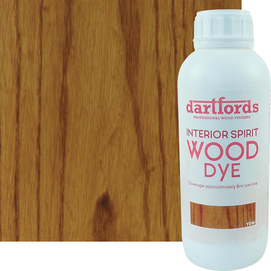 dartfords Yew Interior Spirit Based Wood Dye - 1 litre Tin