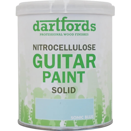 dartfords Sonic Blue Nitrocellulose Guitar Paint - 1 litre Tin