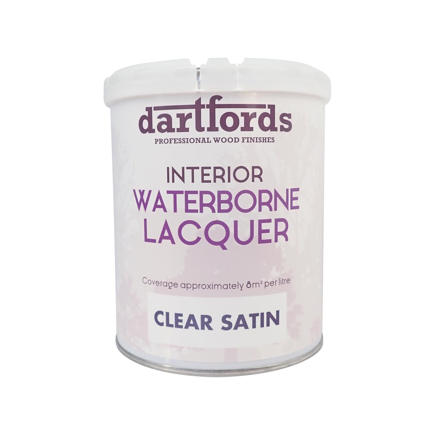 dartfords Satin Clear Interior Waterborne Lacquer - 1 litre Tin