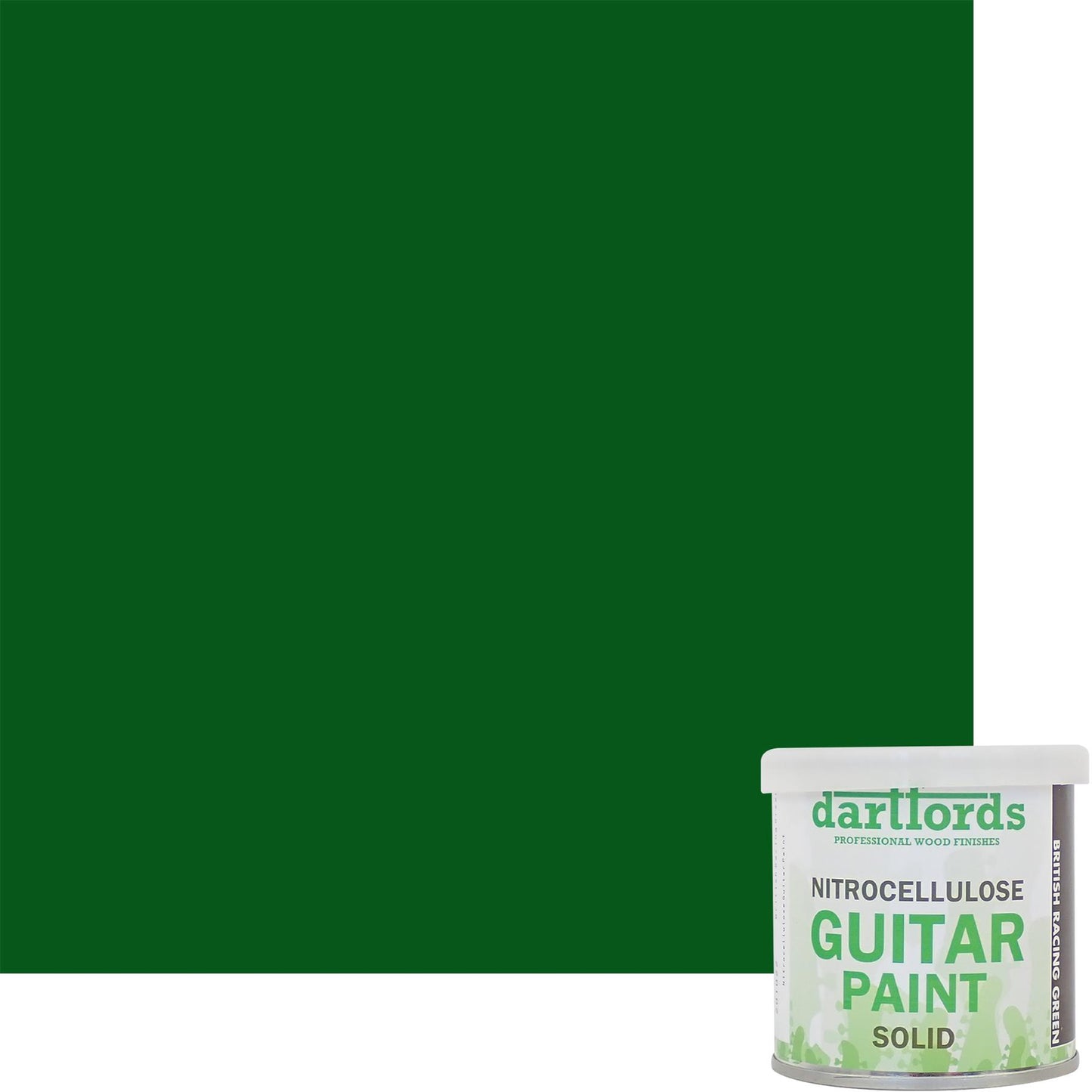 dartfords British Racing Green Nitrocellulose Guitar Paint - 230ml Tin
