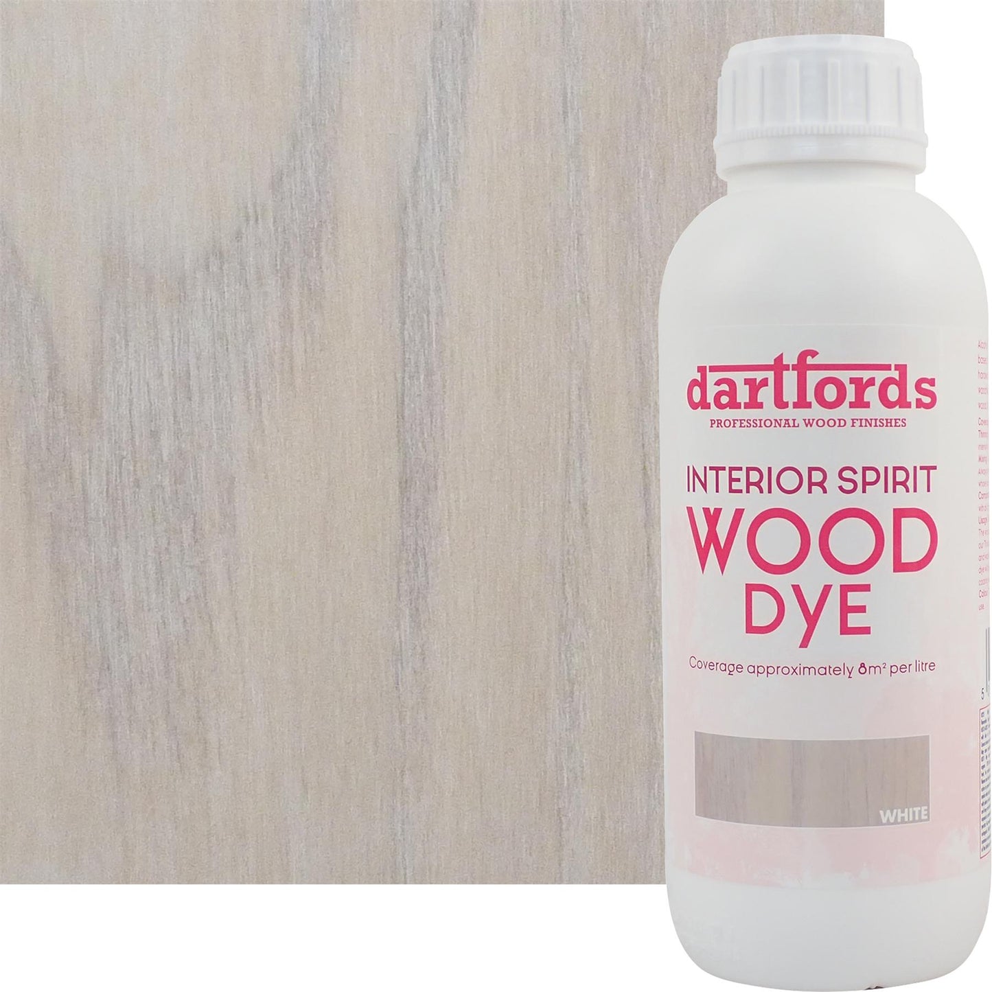 dartfords White Interior Spirit Based Wood Dye - 1 litre Tin