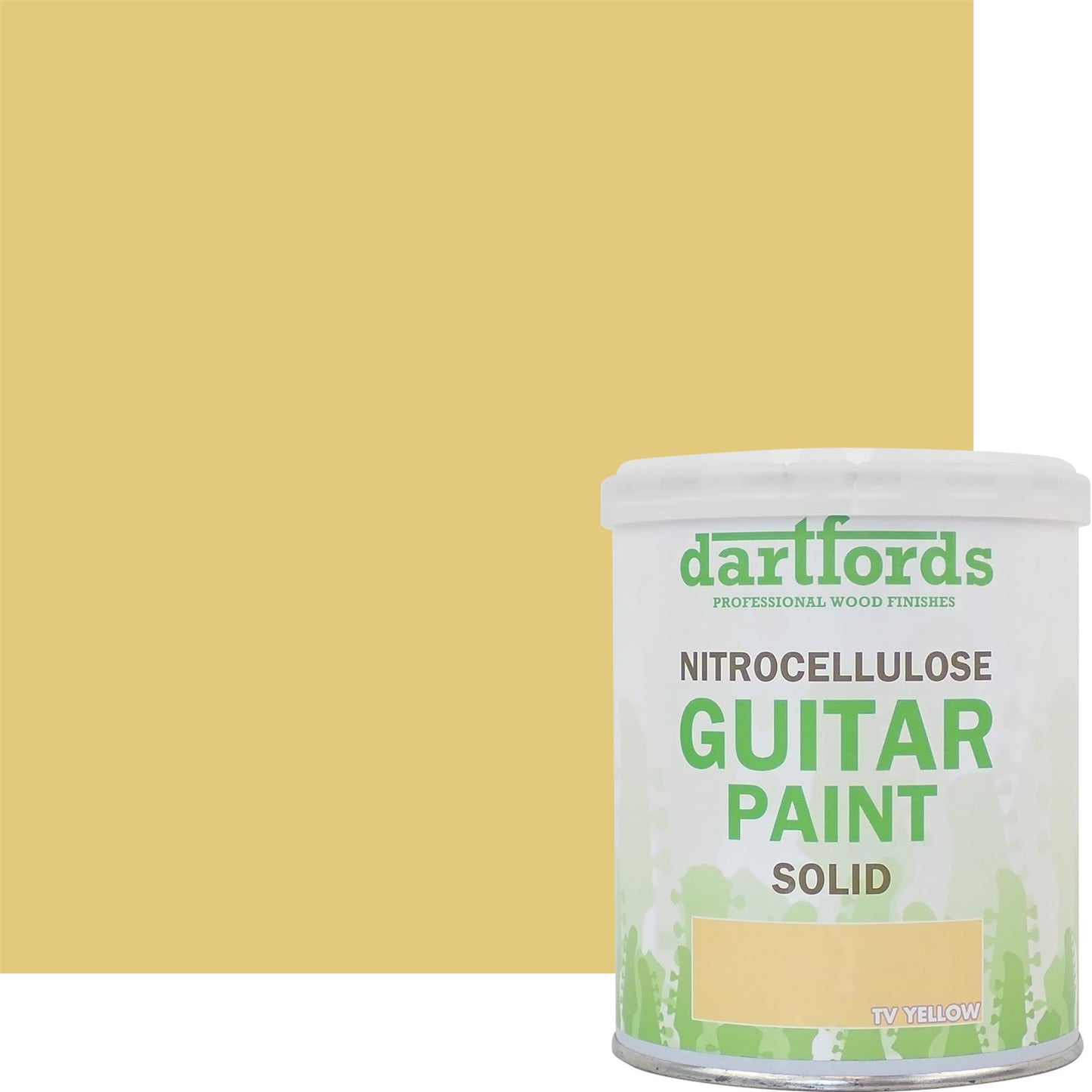 dartfords TV Yellow Nitrocellulose Guitar Paint - 1 litre Tin