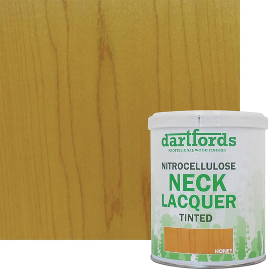 dartfords Honey Nitrocellulose Guitar Neck Lacquer - 1 litre Tin