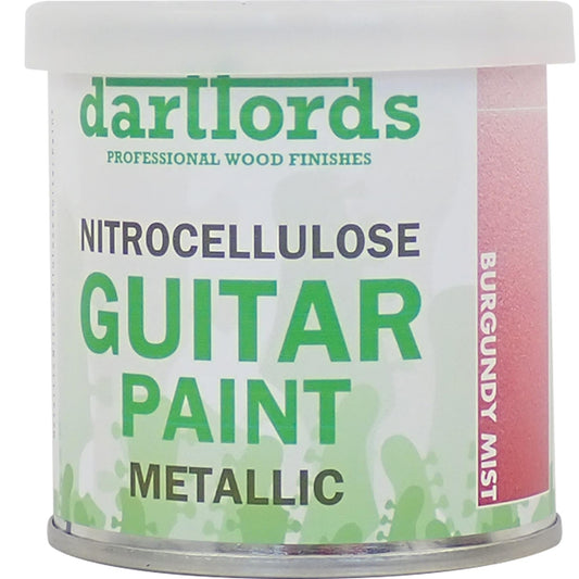 dartfords Burgundy Mist Metallic Nitrocellulose Guitar Paint - 230ml Tin