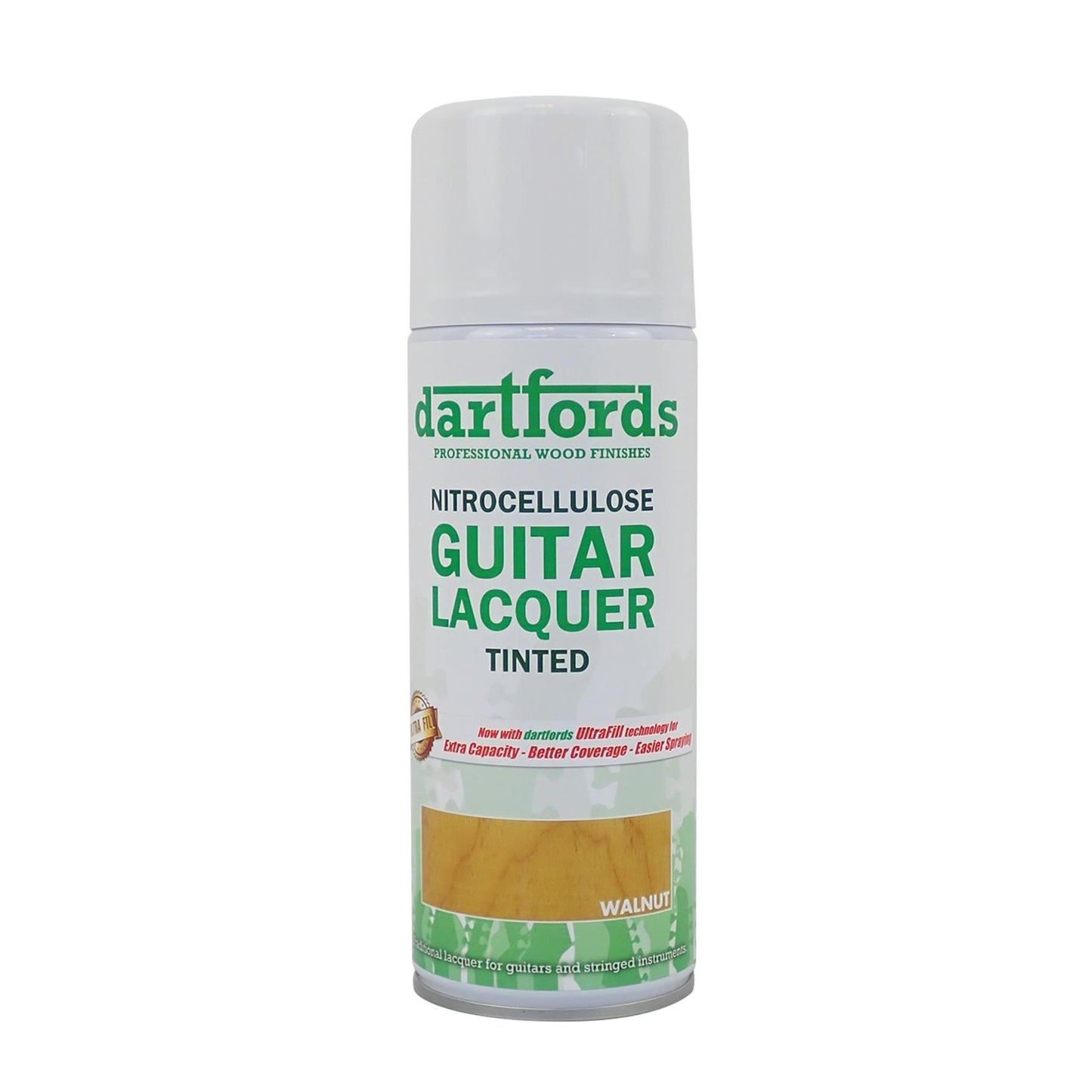 dartfords Tinted Walnut Nitrocellulose Guitar Lacquer - 400ml Aerosol
