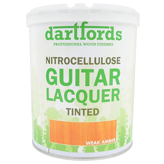 dartfords Weak Amber Nitrocellulose Guitar Lacquer - 1 litre Tin