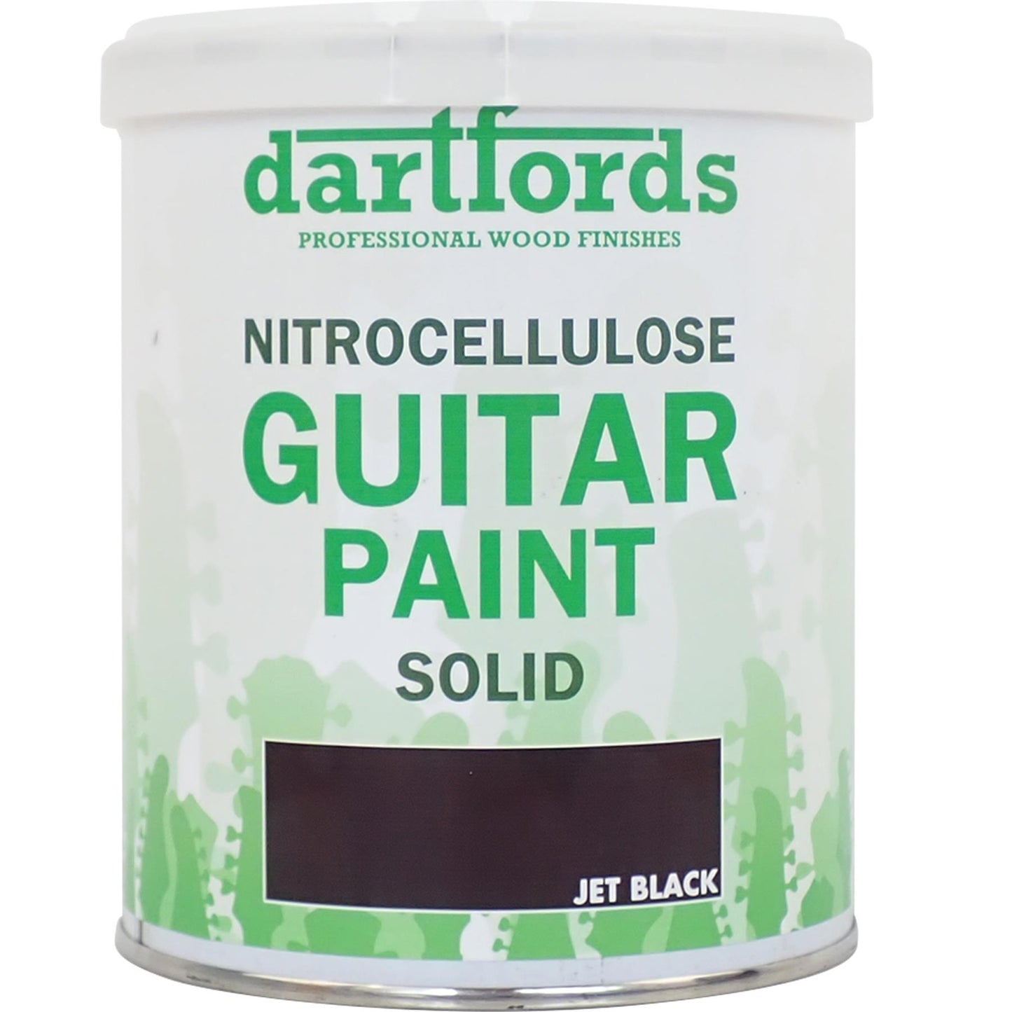 dartfords Jet Black Nitrocellulose Guitar Paint - 1 litre Tin